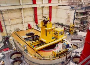 Pohled na jeden z reaktorů Jaderné elektrárny Dukovany