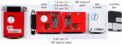 Kazeta filmového dozimetru
