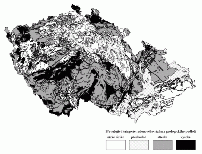 Geologická prognózní mapa radonového rizika
